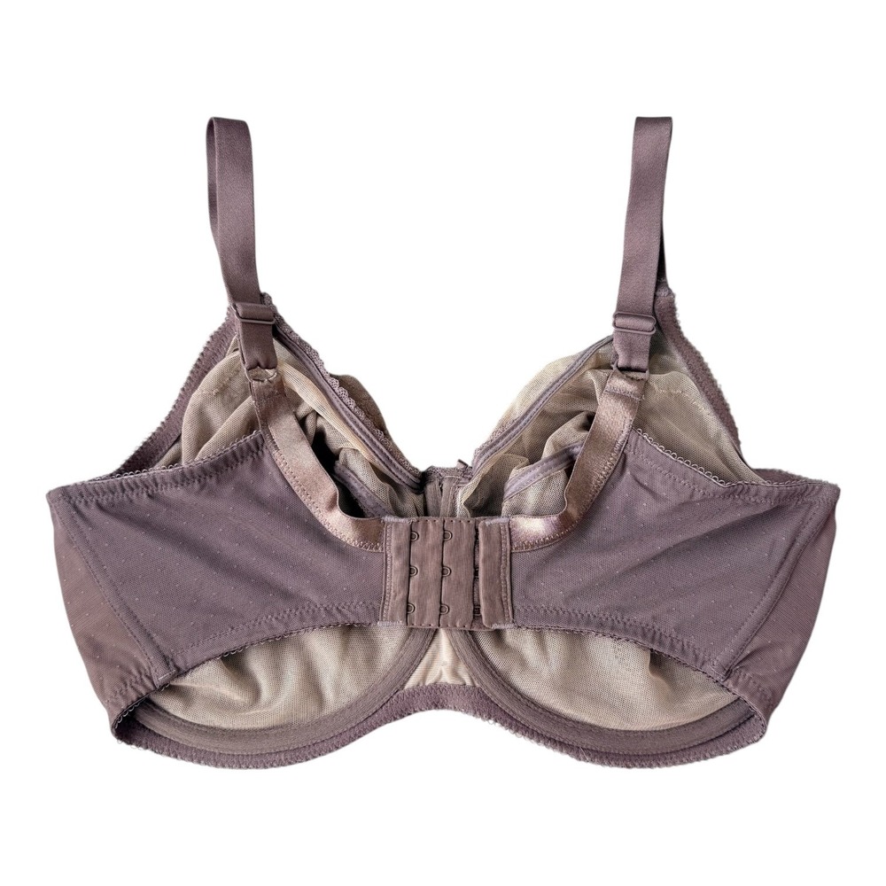 Wacoal Retro Chic Full Figure Underwire Bra 36G Toast 855186 Minimizer Comfort - Picture 3 of 4